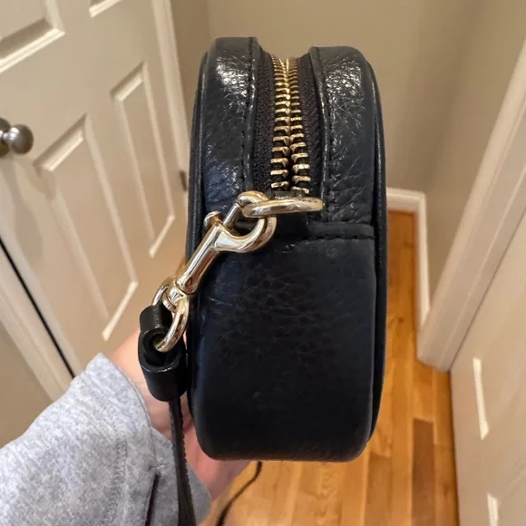 Coach - Mini Jamie Camera/Belt Bag - Black Pebbled Leather 2020- EUC - Picture 6 of 9